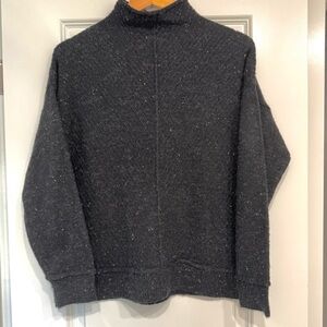 Women’s Wonderly Black Mock Neck Sweater in True Black NWT: Size L